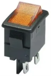 2 X Cherry-Lra32H2Bbrln-Switch, Rocker, Dpst, 10A, 250V, Red
