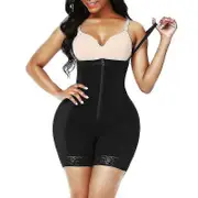 Mimigo Fajas Colombianas Shapewear For Women Postpartum Tummy Control Body Shaper Butt Lifter Bodysuit BLACK 6XL