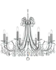 Crystorama 8-Light Othello Chandelier Swarovski Spectra Crystal