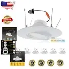 High Lumen 6 Pack 6 Inch LED Downlights - Dimmable with Adjustable Lens Features