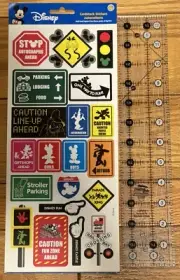Sandylion Disney~Cardstock Stickers~Mickey~Minnie~Vacation~Friends~WDW~NRFP~Rare