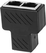 Ethernet Splitter Adapter Compact Network Cable Splitter for Multiple Devices Space Saving Design One to Two Network Expansion Reliable and Durable Connection for Home