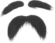 Unique Halloween Party Beard and Eyebrows Kit Self-Adhesive Fake and Eyebrows Instant DIY Beard Set for Men