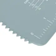 (Grey)Dough Scraper Food Safe Silicone Dough Cutter Bench Scraper