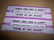 2 Cornelius Brothers Treat Her Like A Lady/Over At My Place Jukebox Title Strips