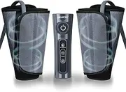 [CINCOM] Leg Massager for Circulation Air Compression Calf Wraps for Foot Calf & Arm Relaxation and Helpful for RLS and Edema and Muscles Relaxation