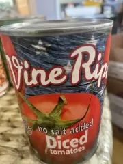 (4) VINE RIPE Canned Diced Tomatoes 14.5oz Gluten Free No Salt Added