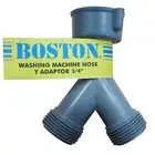 Boston WASHING MACHINE Y ADAPTOR Suits 3/4" BSP Outlet Allows 2 Hose In 1 Tap