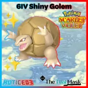 ✨Shiny Golem 6IV✨ Pokemon Scarlet & Violet Fast Trade Teal Mask DLC
