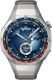 [HUAWEI] Watch GT 5 Pro 46 mm Smartwatch, Sharp-Edged Design, Pro-Level Sports Watch, Health Tracking, ECG Monitoring, up to 14 Days Battery Life, GPS, Bluetooth Call, iOS& Android Compatible, Titanium