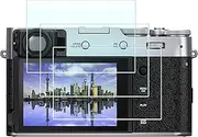[HUIPUXIANG] X100V Screen Protector for Fujifilm X100V Camera and Fuji Film X-100V, [Pack of 3] 0.3 mm High Definition 9H Hardness Optical LCD Premium Glass Protective Cover