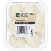 Woolworths Mushrooms Cups Punnet 200g