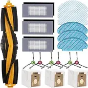 Replacement Parts for ECOVACS Deebot T8 / N8 / T9 / N10 Series Robot Vacuum Accessories 1 Main Brush 6 Side Brush 3 HEPA Filter 6 Mop Pad 3 Dust Bags