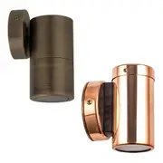 Exterior Wall Pillar Light Fixed MR16 in Antique Brass/Copper