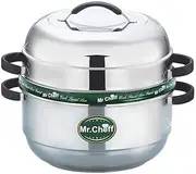 HIMANSH STORE Thermal Rice Cooker Stainless Steel Steamer 2 Kg Rice (Silver, 12 L)