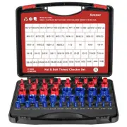 50Pcs Thread Checker, Nut and Bolt Thread Checker, 27 Inch & 23 Metric Box Se...