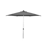 Coolaroo 2.7m Chelsea Outdoor Round Market Umbrella Aluminium Frame -Charcoal