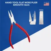 Flat Nose Plier Smooth Precision Tips Red Handle 13cm - German Stainless Steel