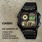 GENUINE Casio AE-1200WH-1BV Mens Sport Digital Classic Watch Alarm FREE SHIPPING