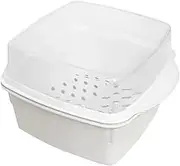 Microwave Vegetable Steamer, Microwave Vegetable Steamer, Microwave Cooking Steamer Microwave Rice Cooker - Heated Steamer, Microwave Cookware, Vegetable Food Container, Fish Prep Meal