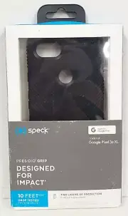 Speck Google Pixel 3a XL Presidio Grip Series Case Cover Black, 126054-1050