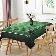 TTQYFNM 70x120inches American Football Field Tablecloth Green Grass Soccer Field with Numbers Rectangle Table Cloth Stain Resistant Waterproof Table Cover for Dining Tables Parties Banquet Decoration