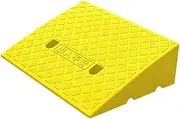 GARENDE Curb Threshold Ramp Uphill Triangle Mat Easy Installation Road Slope Pad Driveway Ramp for Pavement Entry Sidewalk Car Trucks, 49cmx40cmx17cm