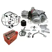 Semi Auto 125cc Engine Motor Wiring Battery Kit For Quad ATV Go Kart Dirt Bike