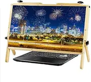 22" Magnifier Amplifier, Computer Screen Magnifier for Laptop Portable Amplifier Desktop for Notebook, Table, Phone, Ultra-Clear Blu-Ray 3X Lens