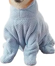 Plush Dog Towel Bathrobe, Quick Drying Full Wrap, Soft Cozy Dressing Gown, Absorbent Pet Drying Dress, Comfortable Fit for Post Bath Warmth and Grooming Care