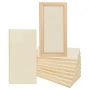 8 Pack Wood Panels 6 x 12 inch Wooden Canvas Board Unfinished Wooden Panel Bo...