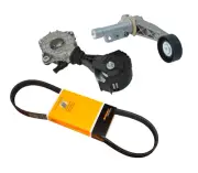 Drive Belt Kit with Tensioner Assembly + Friction Pulleys for Mini 1.6L (11-16) (for: Mini)