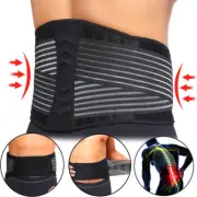 Lumbar Back Support Belt Lower Waist Pain Relief Brace Men Women Double Pull HBQ