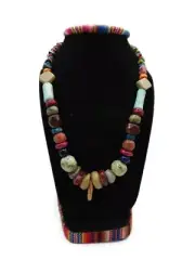 Unisex Necklace Handmade in Natural Stones Andean Cordillera Cusco