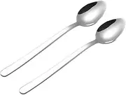 MAGICLULU Serrated Spoon Set 2pcs Stainless Steel Fruit Peeler Dessert Spatula Tableware for Kitchen