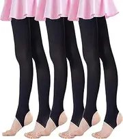 [Daydance] Toddler Girls Women Stirrup Dance Tights for Ballet, Gymnastics, School 80D