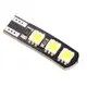 1 x Canbus T10 6 SMD 5050 LED 冷白汽車側楔燈泡