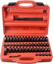HORUSDY 52-Piece Custom Bushing Driver Set, Bearing and Seal Driver Transmission Bushing Removal Puller Bearing Press Tool Kit for installing or removing wheel bearings,