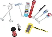 GARVALON 1 Set Miniature Traffic Scene Road Signs Simulation Model for Traffic Knowledge Parent Interaction Lightweight Easy to Store