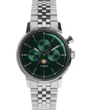 Authentic Brand New Timex Marlin Moon Phase Multifunction Green watch TW2Y09900