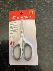 SINGER Comfort Grip Craft Scissors 4"-Grey -