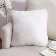 45*45cm Decorative Throw Pillows Covers Fluffy Plush Cushion Cover Pillow Cover Pillow Case for Sofa Couch Bed Chair Living Room Bedroom