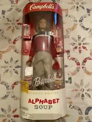 1999 Special Edition Campbell' s Alphabet Soup Barbie Doll In Box