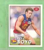 1996 AFL SELECT STICKER #77 BRAD BOYD, FITZROY LIONS