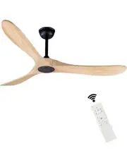 Bigzone 60" Outdoor Ceiling Fan No Light DC Motor Quiet. Reversible Blades