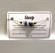 NEW Beaded String Bracelet - Sleep (Howlite, Labradorite, Blue Sodalite)