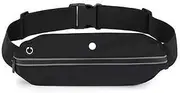 Lianjia Running Belt with Waterproof Bounce，Adjustable Waterpro for Phone Holder Runners Belt, Slim and Money Belt for Women and Men Running Bag, Apply to Fitness, Hiking Traveling (Black