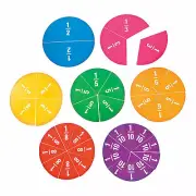 Jumbo Fraction Magnet Set - Educational - 38 Pieces