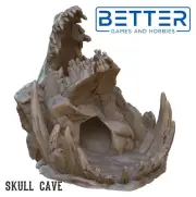 Skull Cave, 3d Printed Dice Tower Terrain. For RPG Tabletop Wargaming.