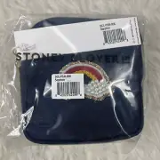 Stoney Clover Lane mini pouch Sapphire blue Rainbow